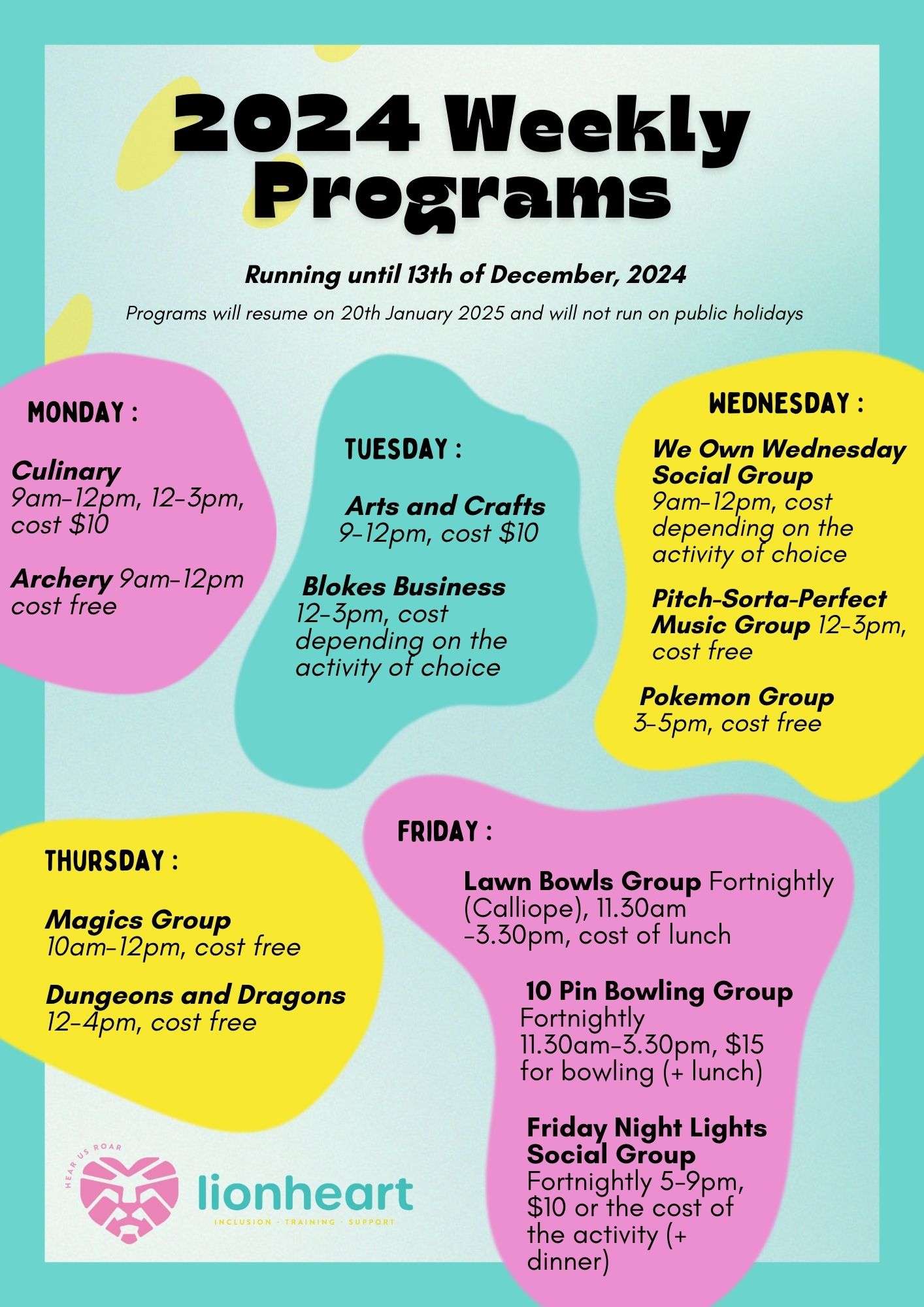 Programs 2025 Summary